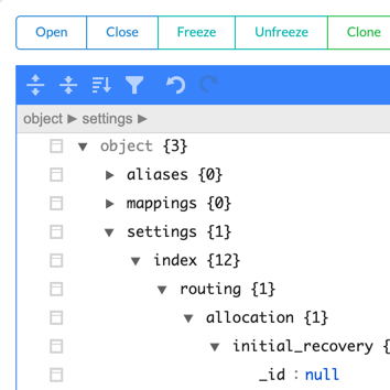 Index Management Feature
